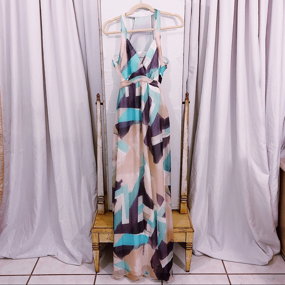 NWT Armani Water Color Print Summer Dress